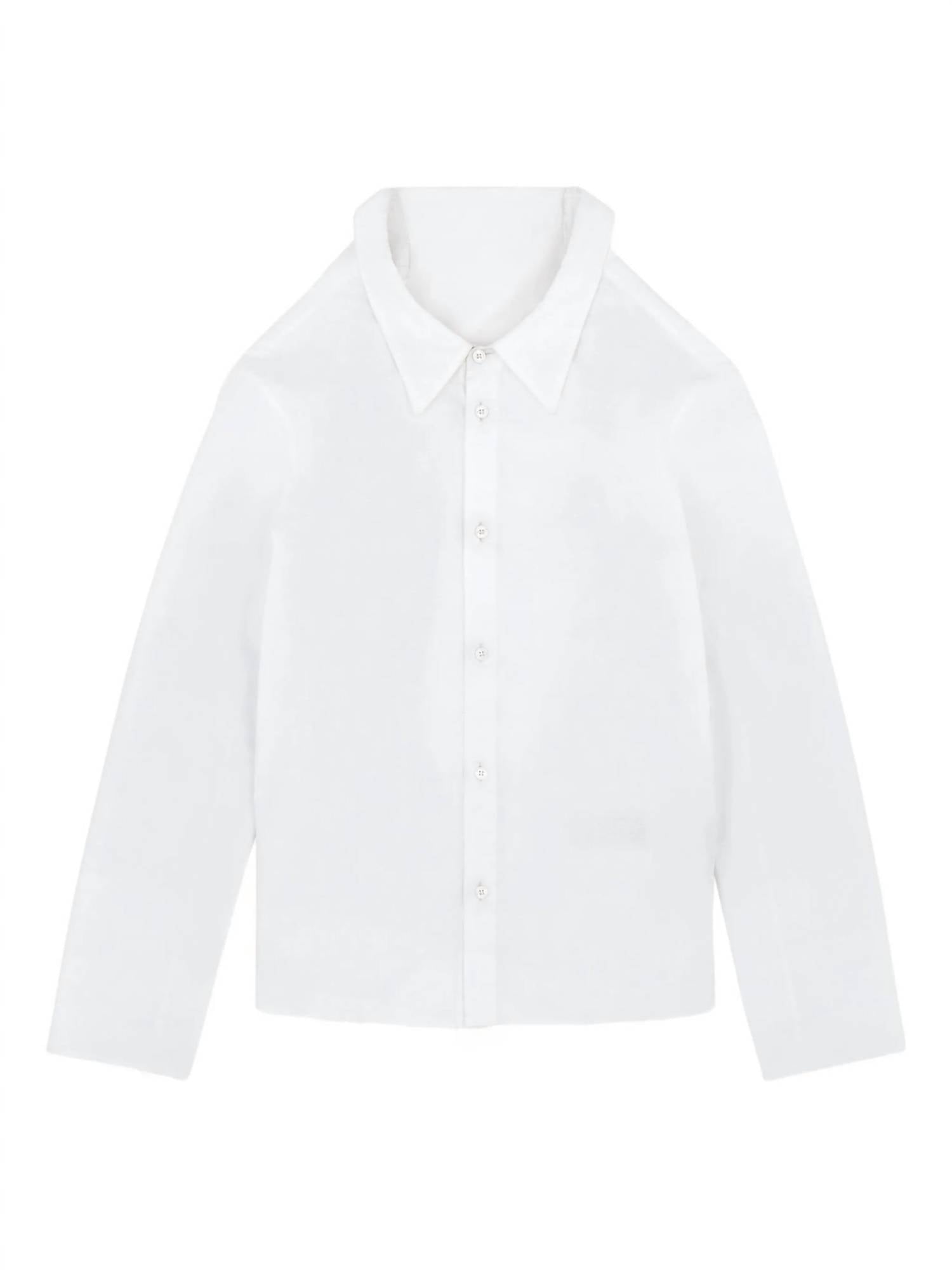 Maison Margiela Women's Long-sleeved Shirt in white - women's long sleeve top - view 4