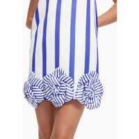 Leo Lin - Suzy Striped Halter Neck Mini Dress