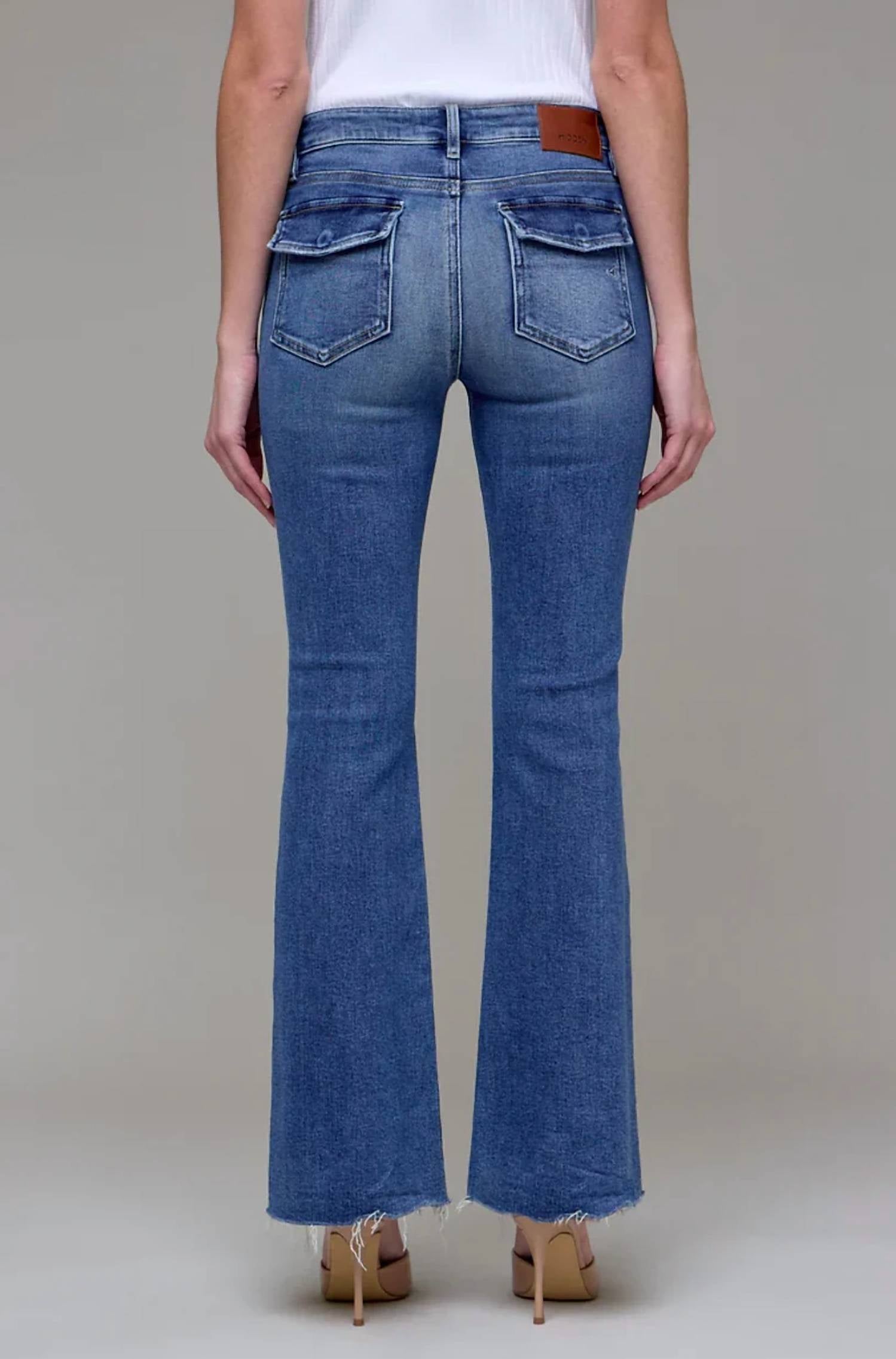 Hidden - Happi Flare Jeans With Patch Pockets