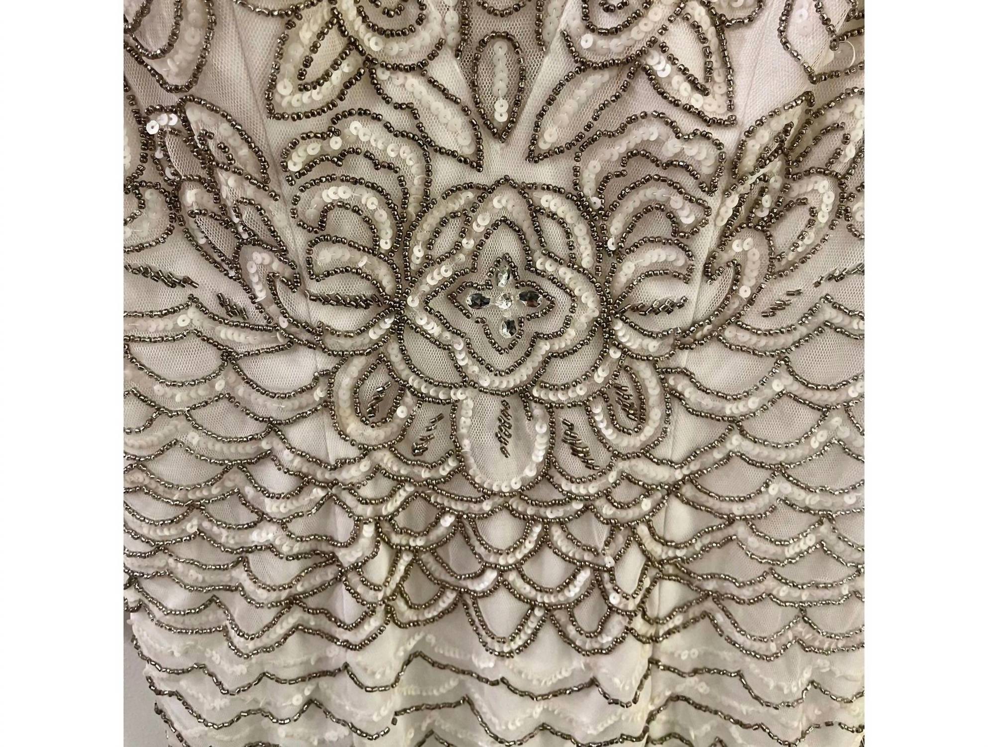 Femm - Women's Lace And Beaded Maxi Dress