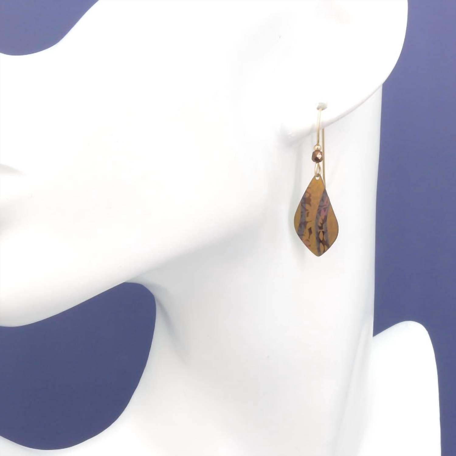 Holly Yashi - Women's Etched Metal Dangle Earrings