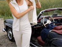 NUSPORT Women's Malibu Hoodie Vest in sea salt - women's jacket - view 5