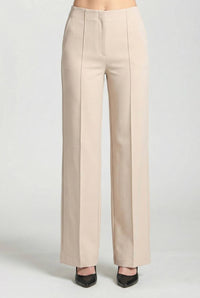 APNY Pin Tucked Zip Pants in champagne - women's pants