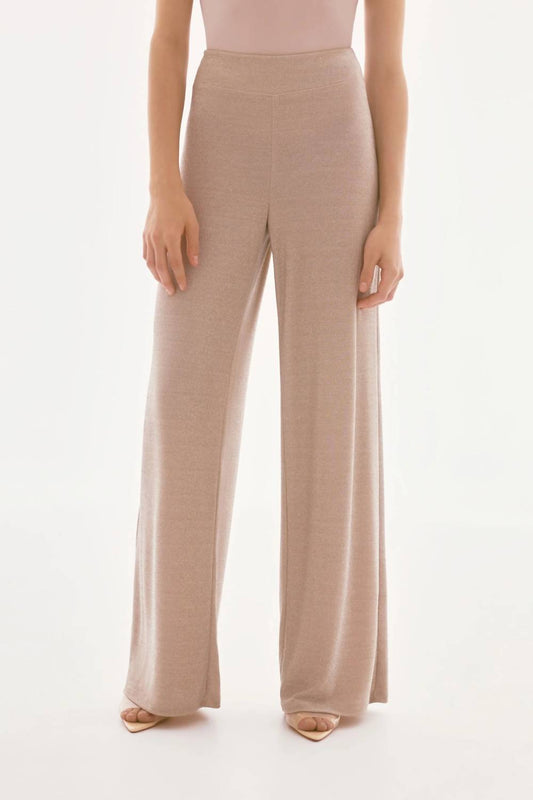 Joseph Ribkoff - Metallic Knit Wide Leg Pants