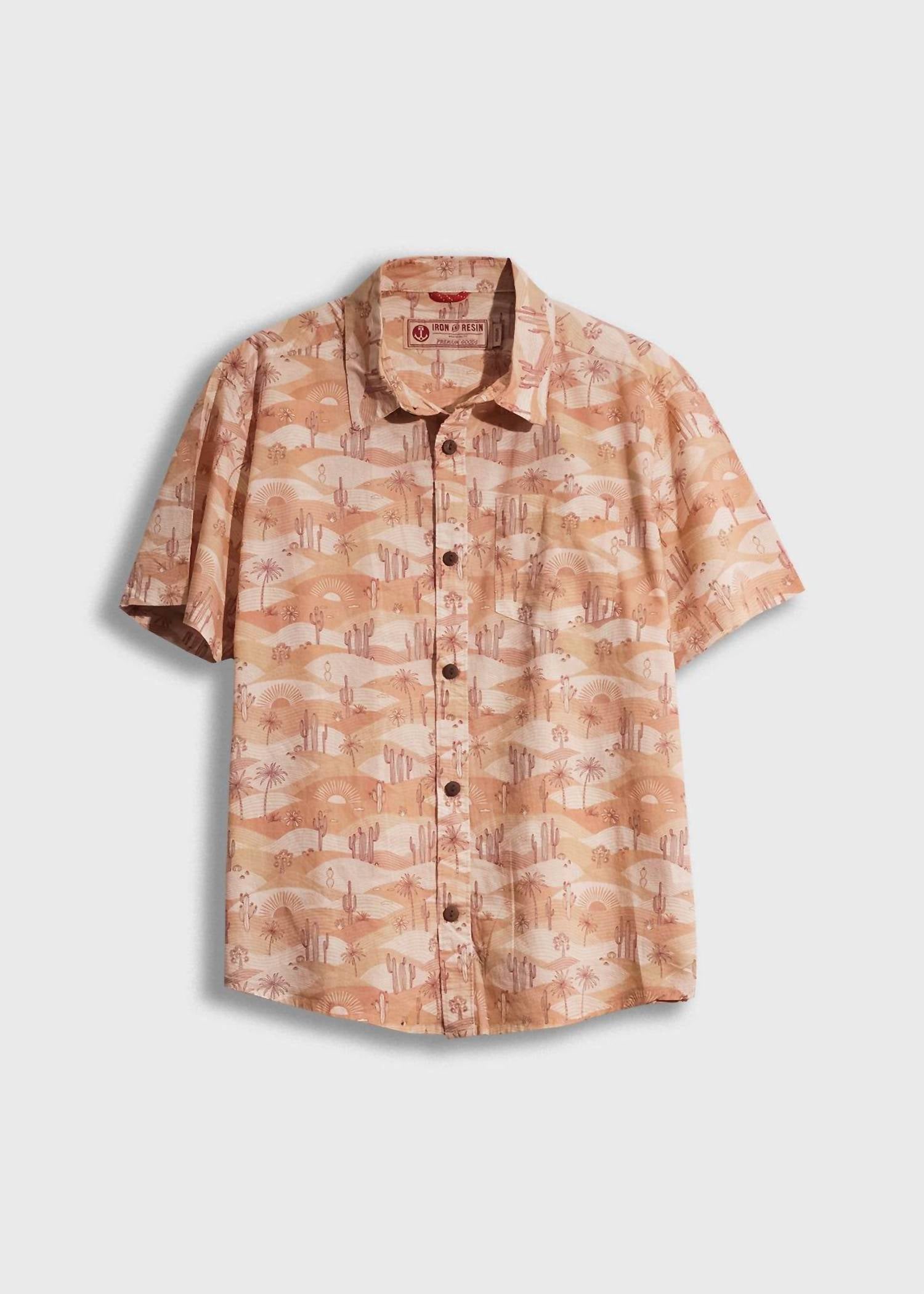 Iron & Resin Men's Desert Dreams Shirts in orange - men's shirt