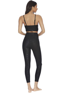 Beach Riot Leopard Twist Legging in black - women's pants - alternate view