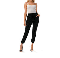 Ariella - Ruched Leather Jogger