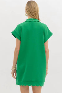 entro Time of Day Dress in green - women's dress - alternate view
