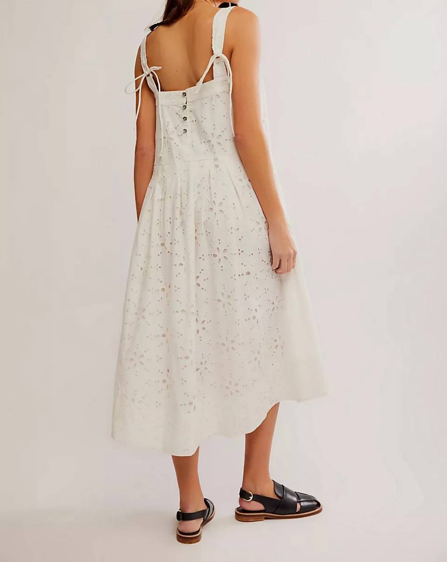Free People - Primavera Eyelet Midi Dress