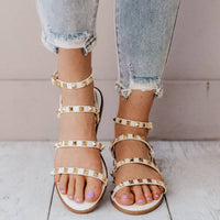Qupid - Women's Studded Strappy Sandals