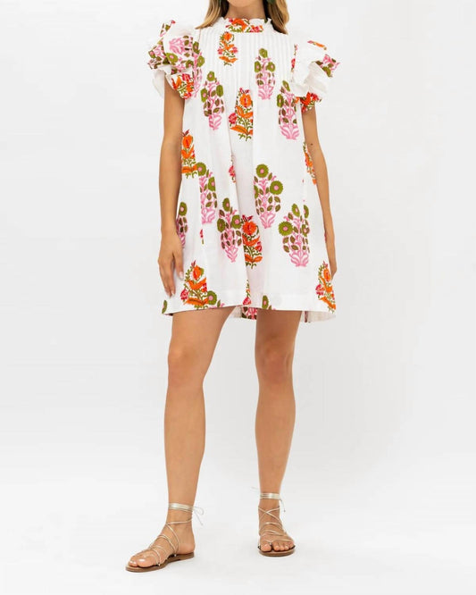 Oliphant - Pintuck Ruffle Mini Dress