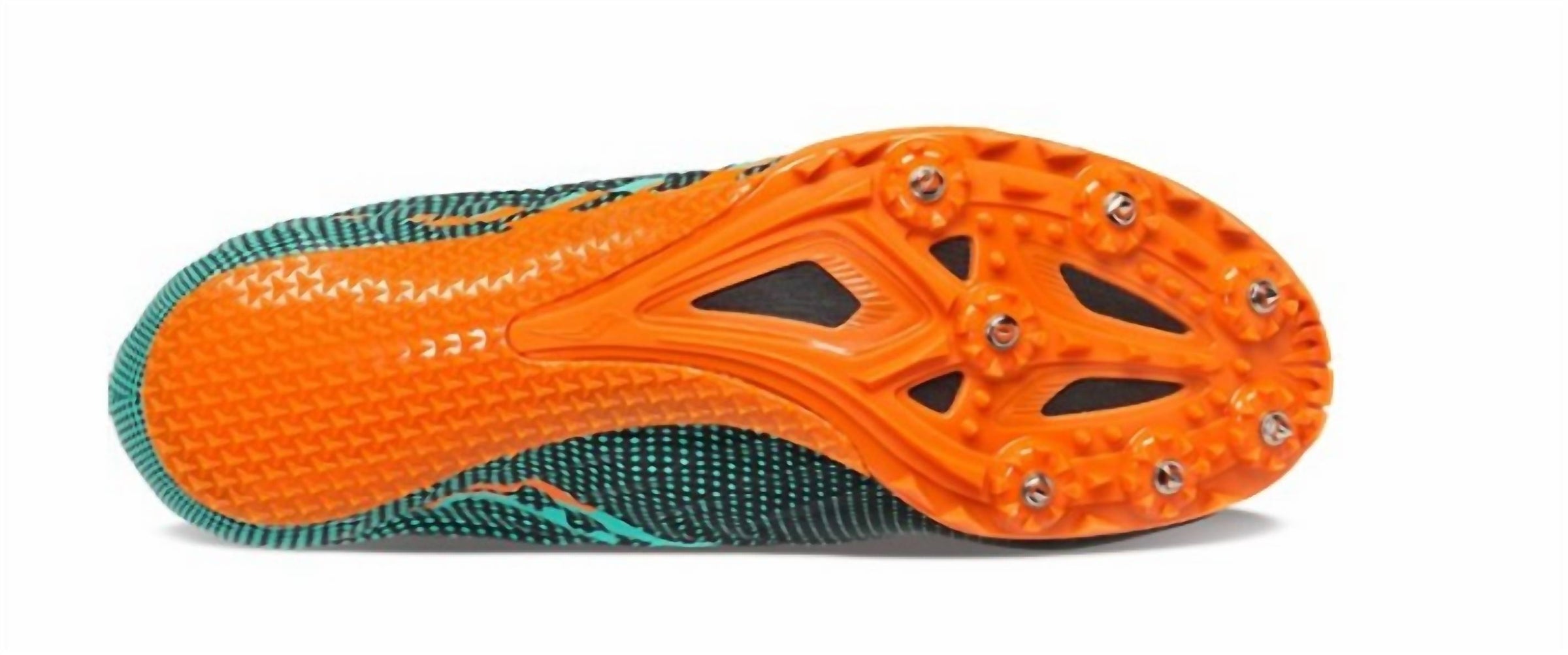 SAUCONY Women's Spitfire 5 Spike Shoes in black cool mint - women's shoe - alternate view