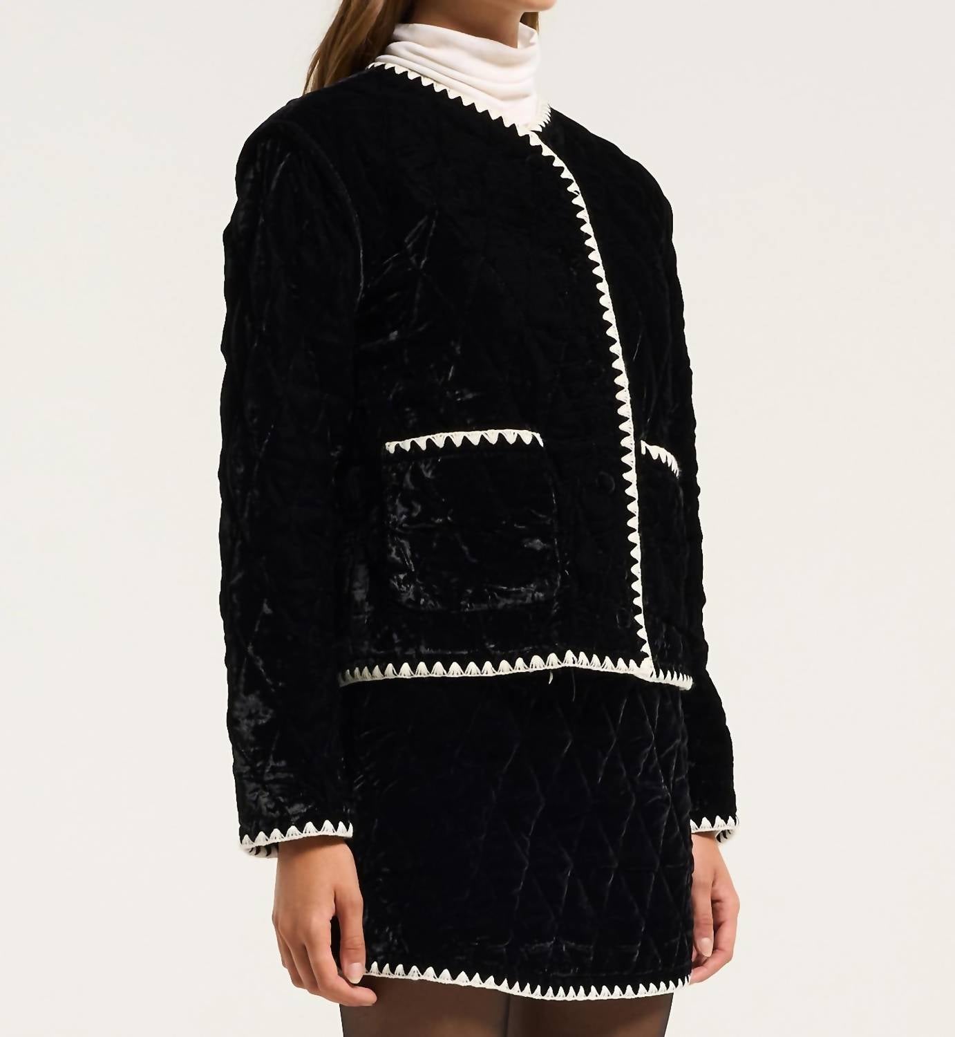 Moon River - Velvet Quilted Jacket