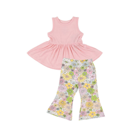 Angel Dear - Girls Peplum Tank Top and Baby Bell Set