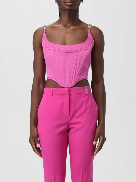 Versace - Medusa Motif Square Neck Corset Top