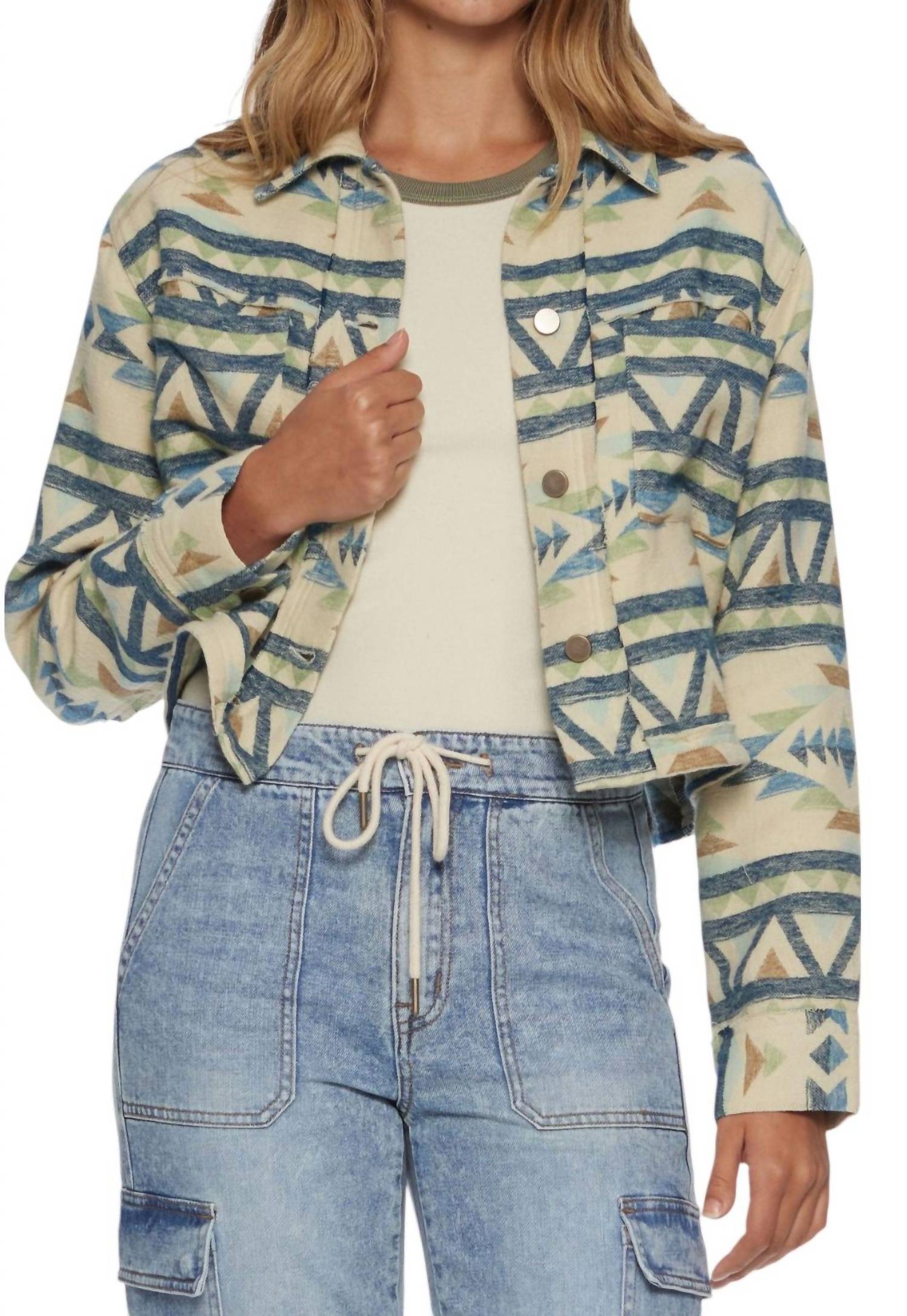 Flags & Anthem - Castilia Cropped Southwest Utlitity Jacket