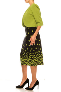 Maya Brooke - Polka Dot Two-piece Jacket Dress