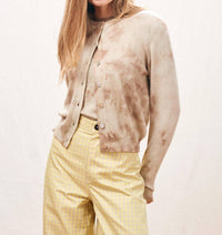 Jumper1234 BATIK CARDIGAN in jasmine sndstone - women's cardigan