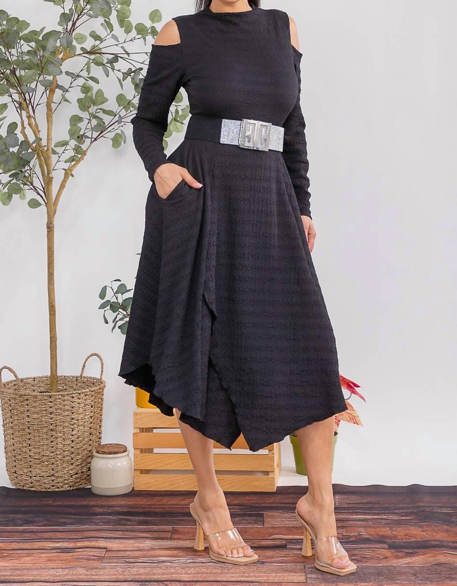 Karen T Design - Bubble Textured Midi Dress