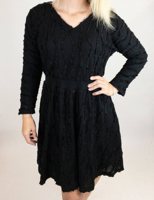 Mikarose - Long Sleeve Textured Dress