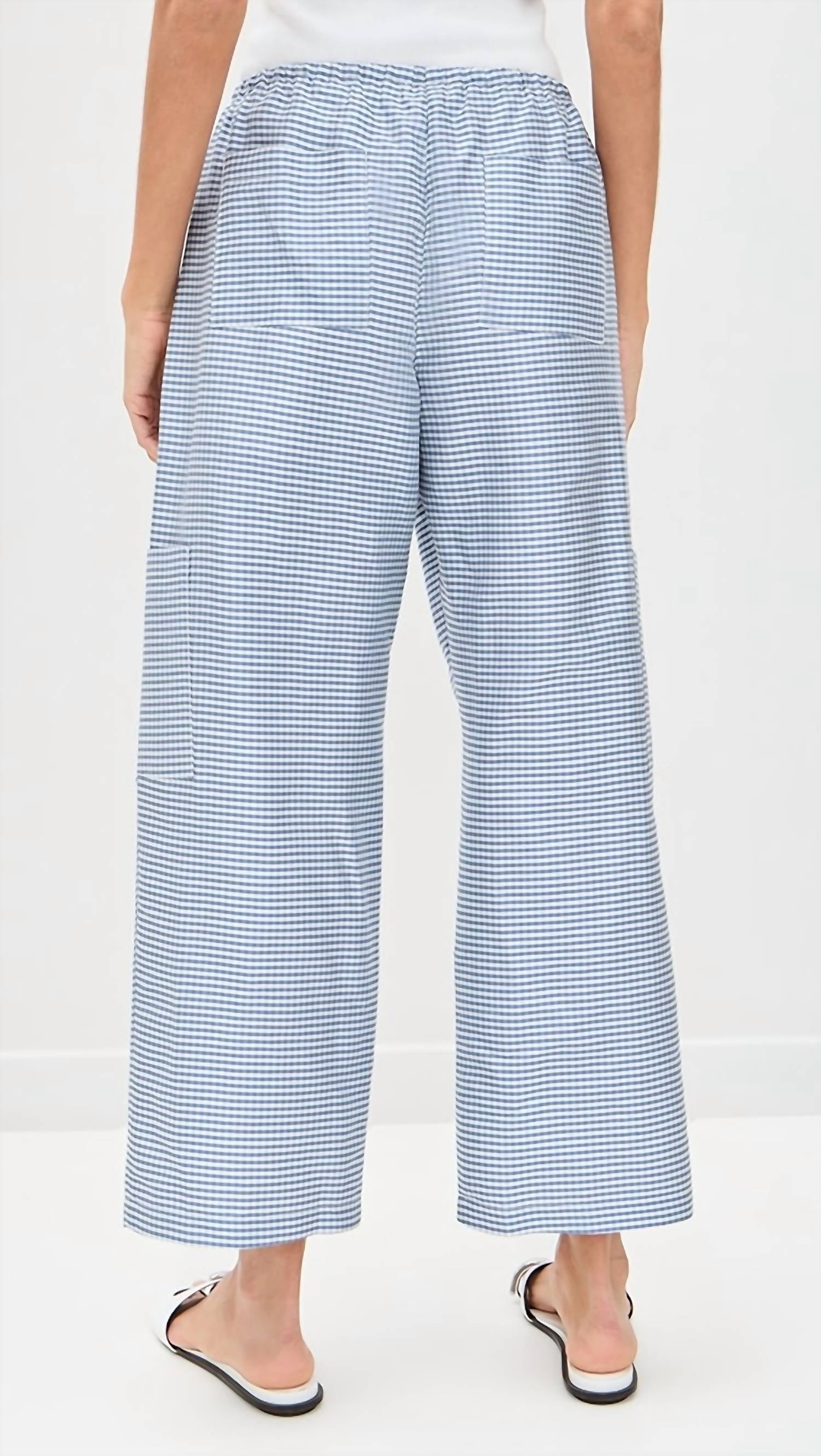 Donni. - Taffeta Gingham Cargo Pants