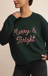 Z Supply - Candy Cane Merry and Bright Sunday Sweatshirt