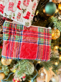 Ida Mae Home Women's Christmas Plaid Quilted Bag in red - women's bag - alternate view