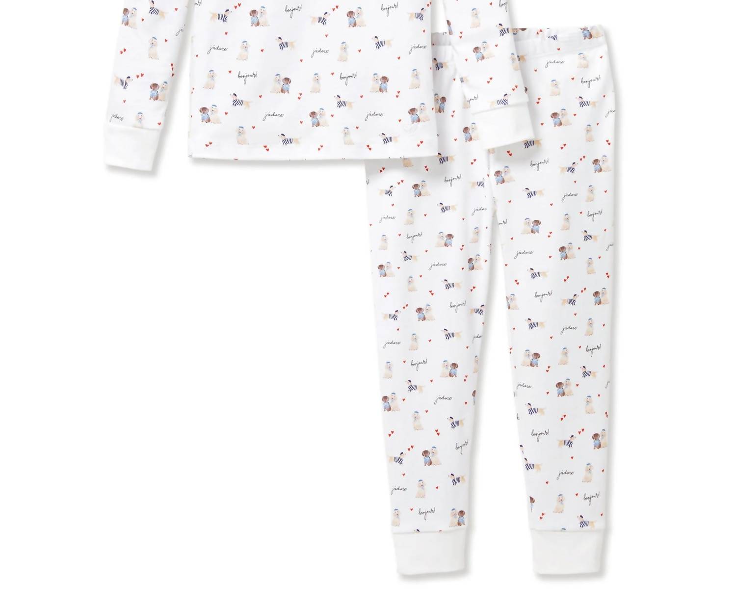 Petite Plume - Le Woof Valentine's Pajamas