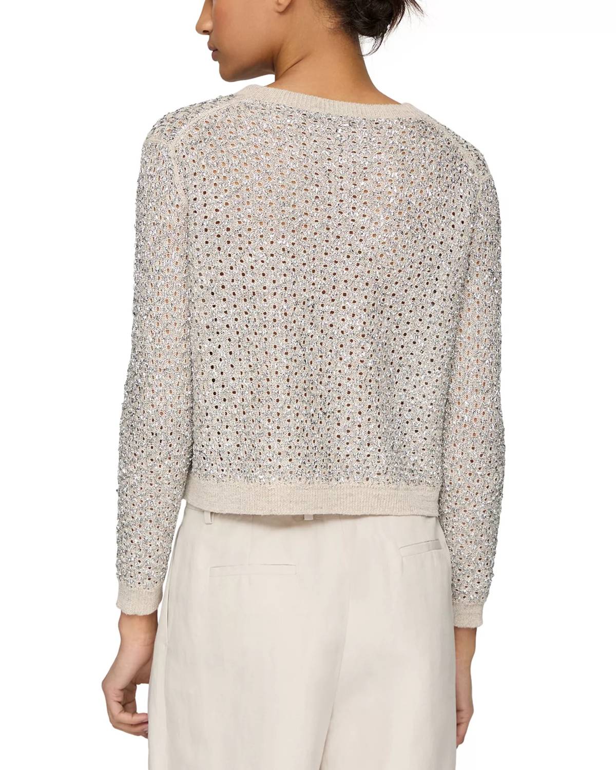 Lafayette 148 - Button Front Foil Cardigan