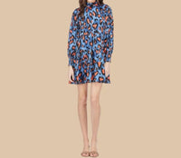 Joy Joy - Love Spots Tie Neck Tiered Dress