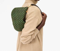 Clare V. - Petit Moyen Messenger Woven Checker Bag