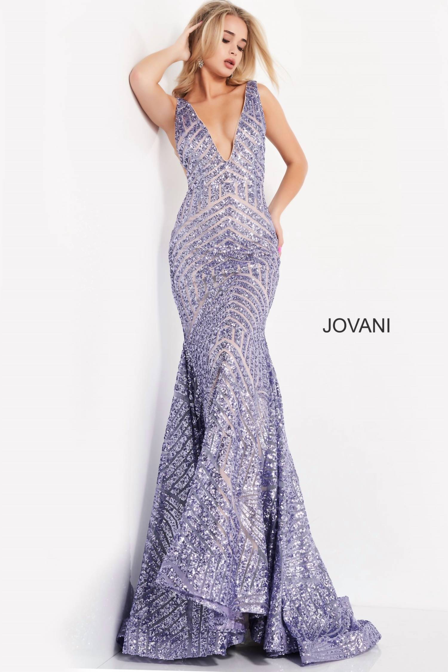 Jovani - Sequin Mermaid Prom Dress