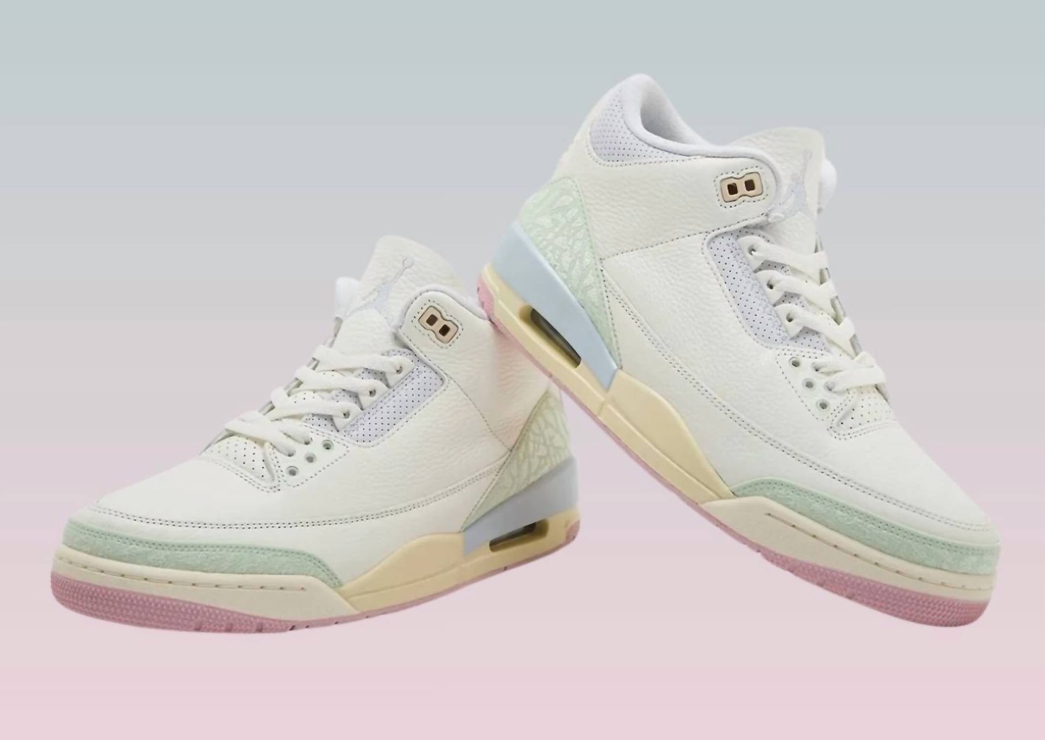 Nike - Air Jordan Retro 3 "Spring is in the Air" Sneakers