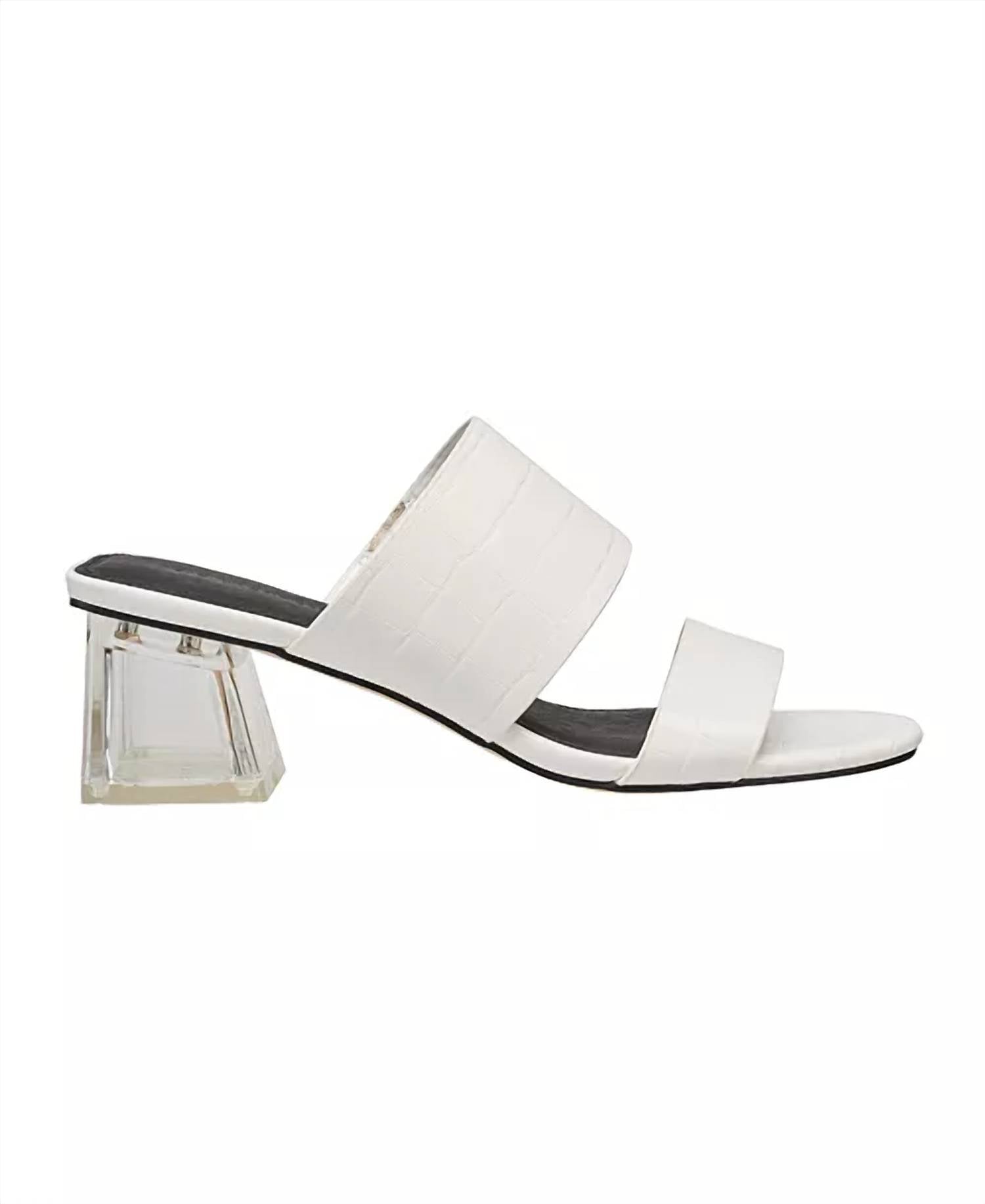 French Connection - Women's Crocodile Slide Sandal