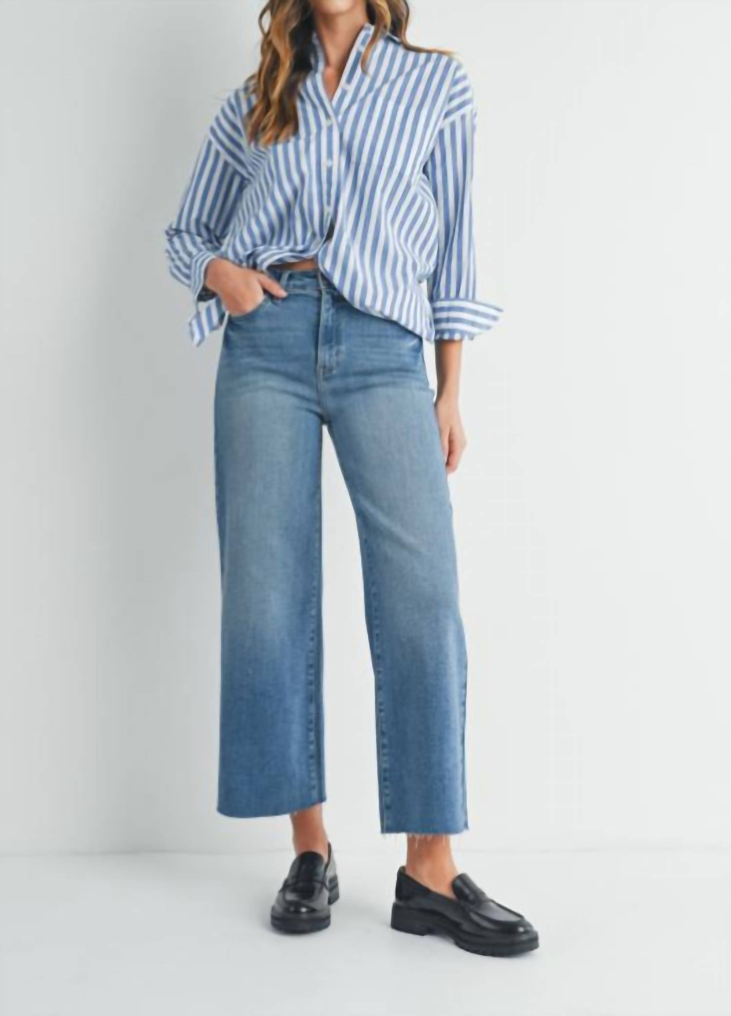 Just Black Denim - Scissor Cut Wide Leg