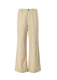NILI LOTAN LEON BOY PANT in sand stone - women's pants - view 4