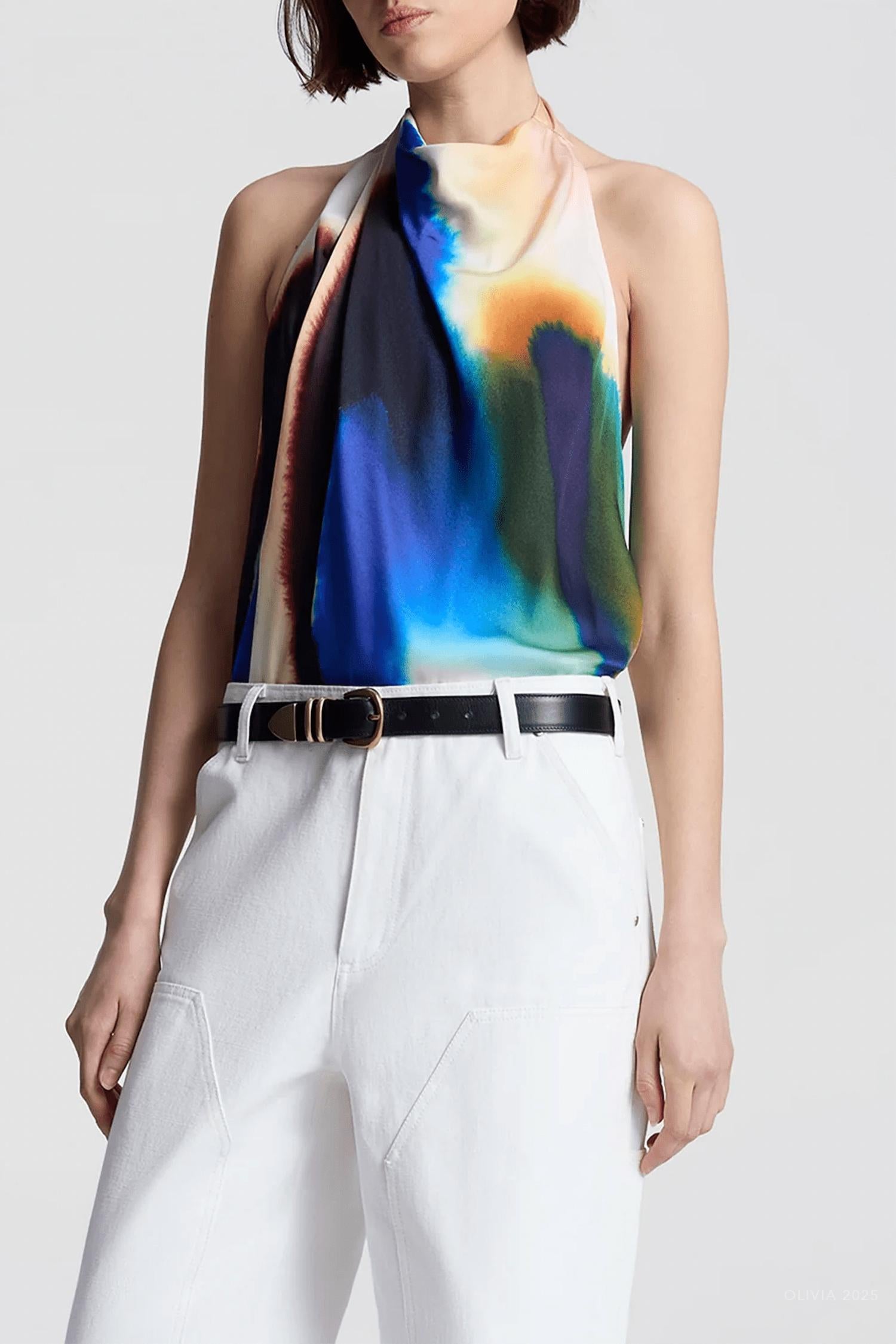A.L.C. - Ada Printed Halter Top