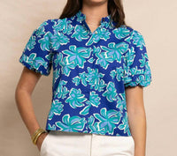 Southern Tide - Payge Poplin Short Sleeeve Top