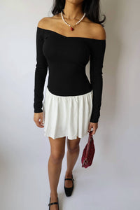 Blue Blush - Off The Shoulder Mini Dress
