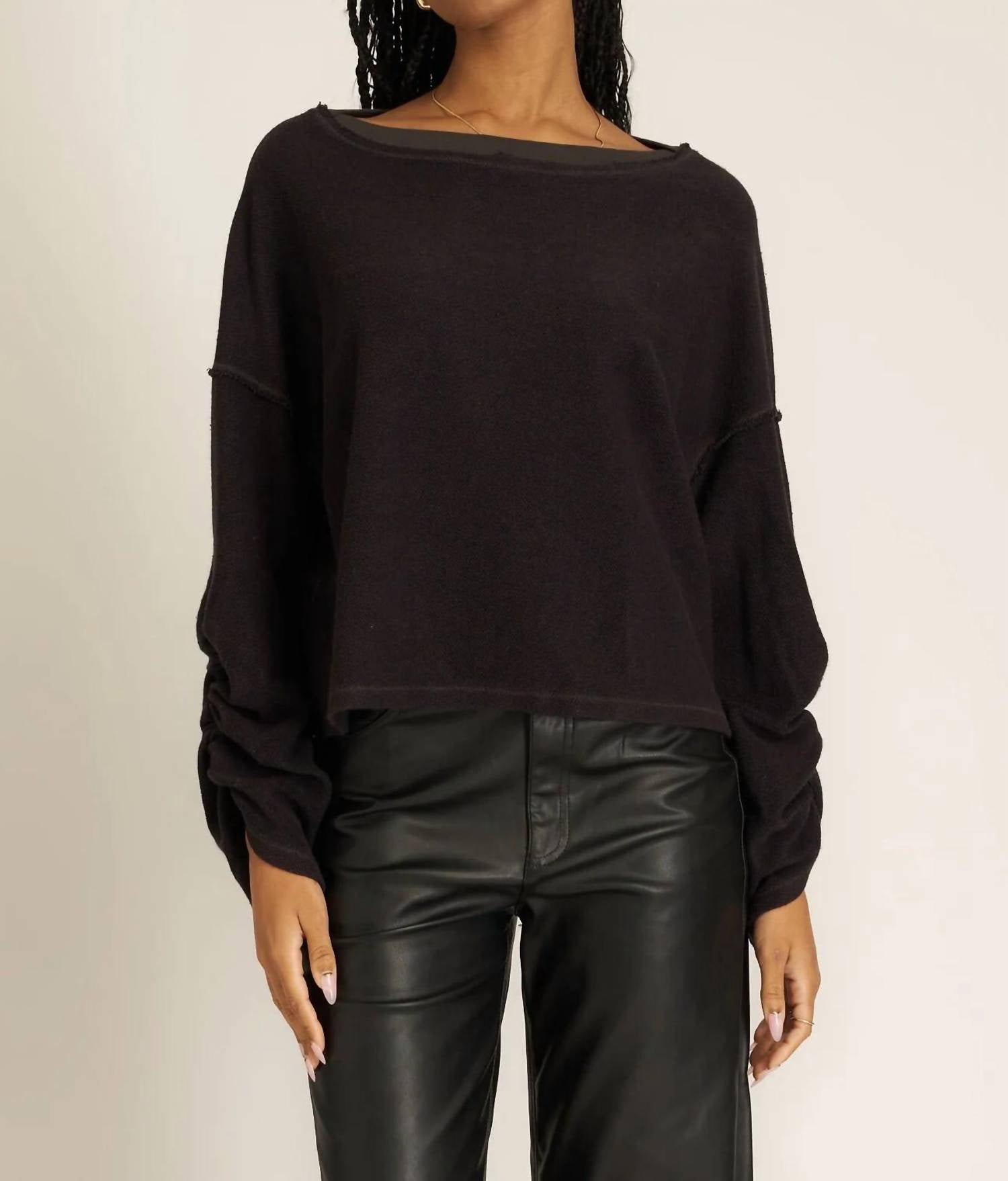 Project Social T - Callie Ruched Sweatshirt
