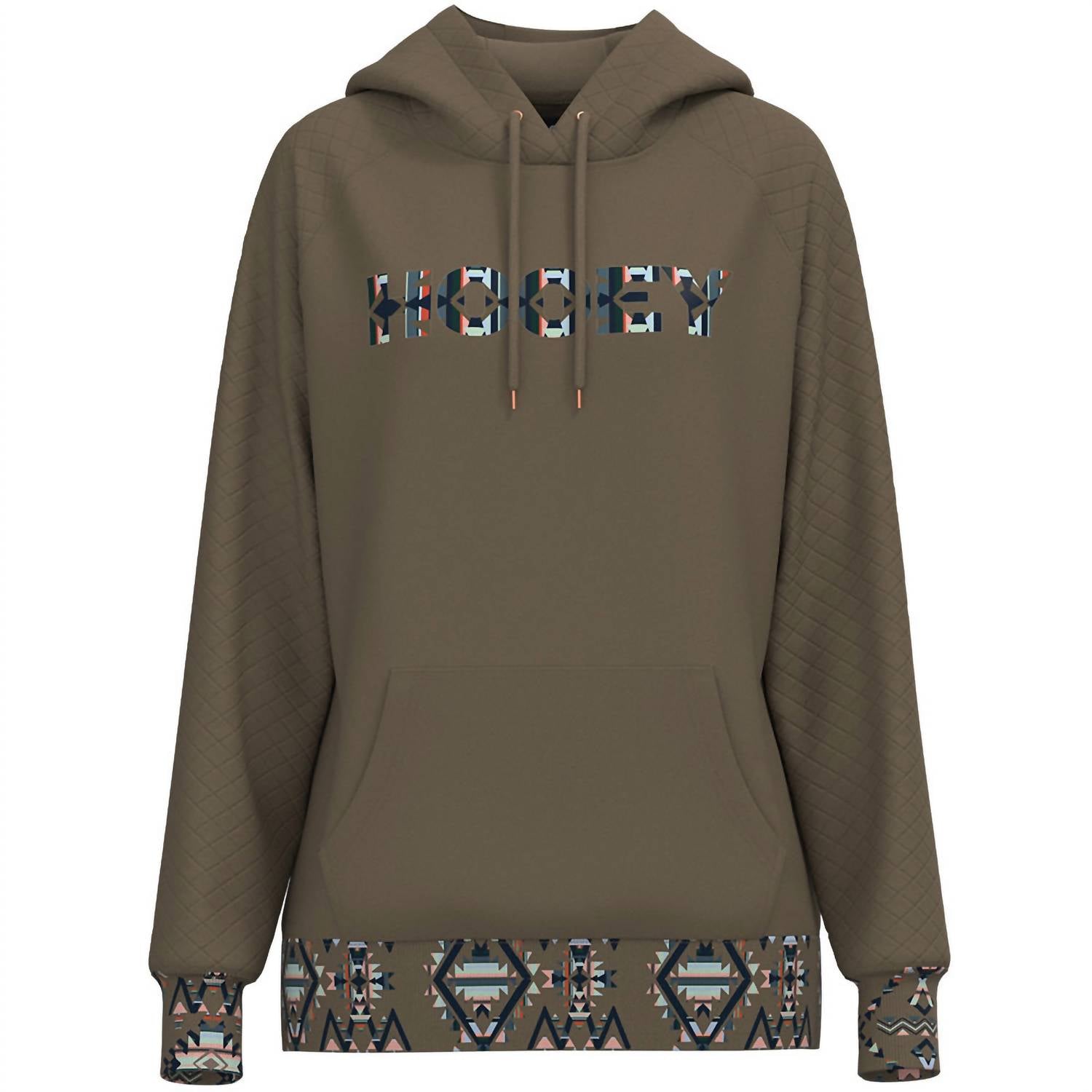Hooey - Women's Shitake Quilted Aztec Hoodie