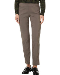 Elliott Lauren - Control Stretch Pull-on Ankle Pants With Back Slit Detail