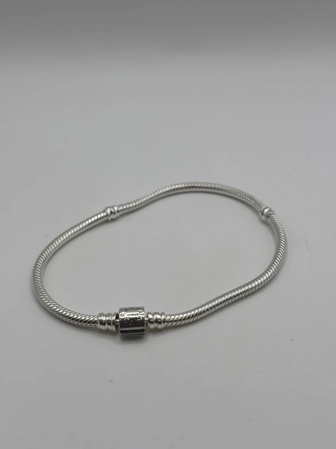 Pandora - Women's Moments Barrel Clasp Snake Chain Bracelet
