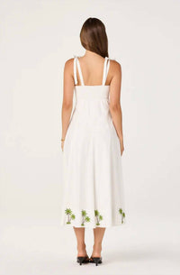 Astr - Shiann Embroidered Midi Dress