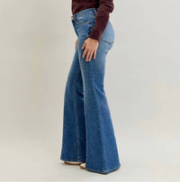 Judy Blue - Jaqueline Double Angular Seam Flare Jeans