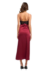 Sky To Moon - SILK AND LACE MAXI DRESS