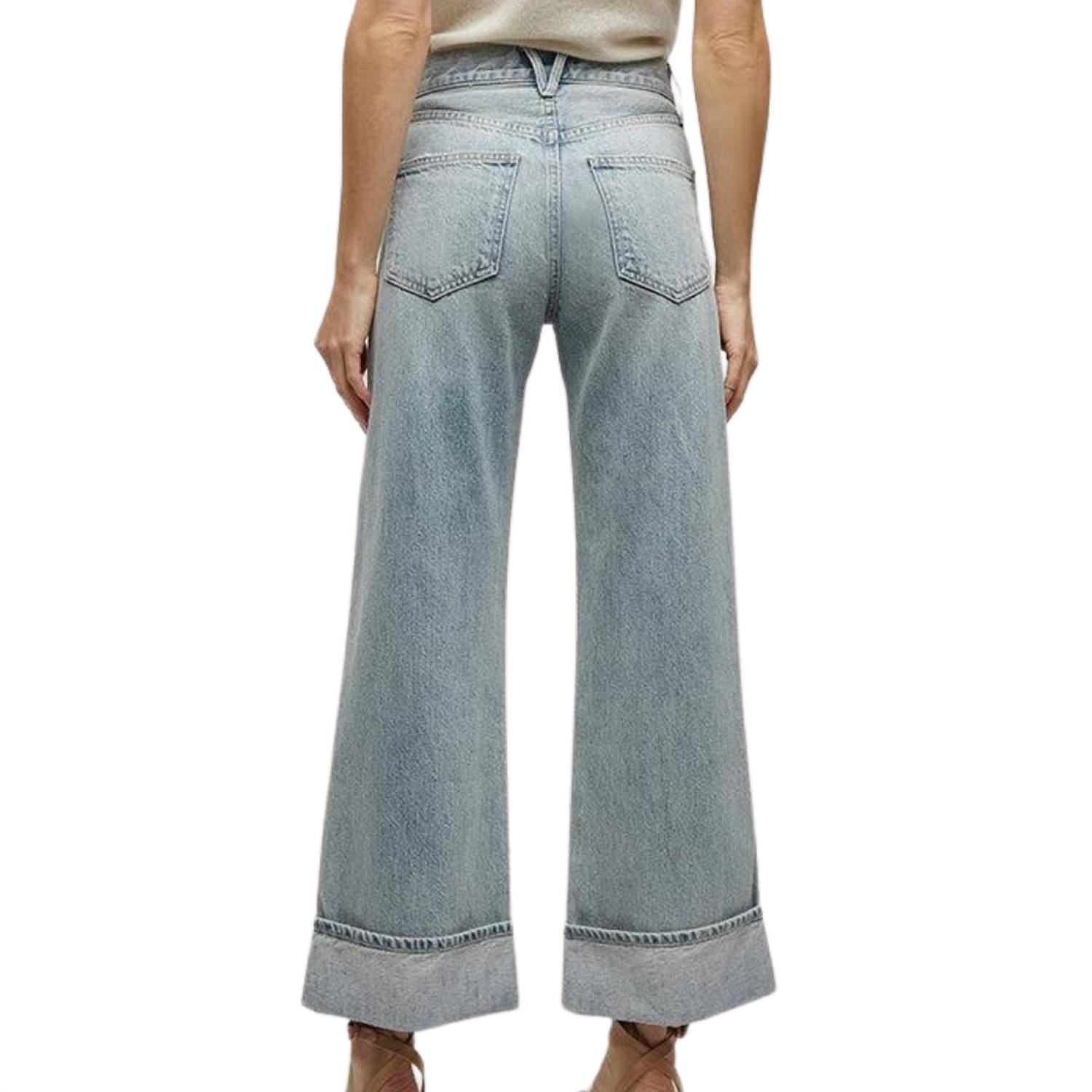 Veronica Beard - Taylor Cuffed Wide-leg Jeans