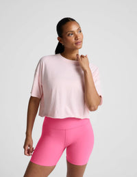 Beyond Yoga - SoftKnit Better Than Ever Cropped Cotton Tee