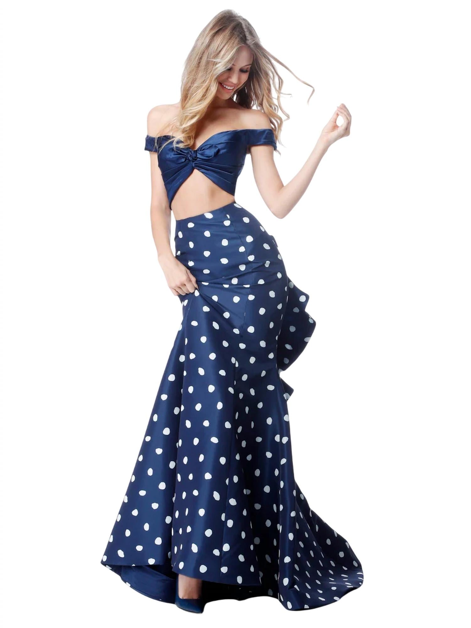 Sherri Hill - Taffeta Two-Piece Mermaid Casual Dress