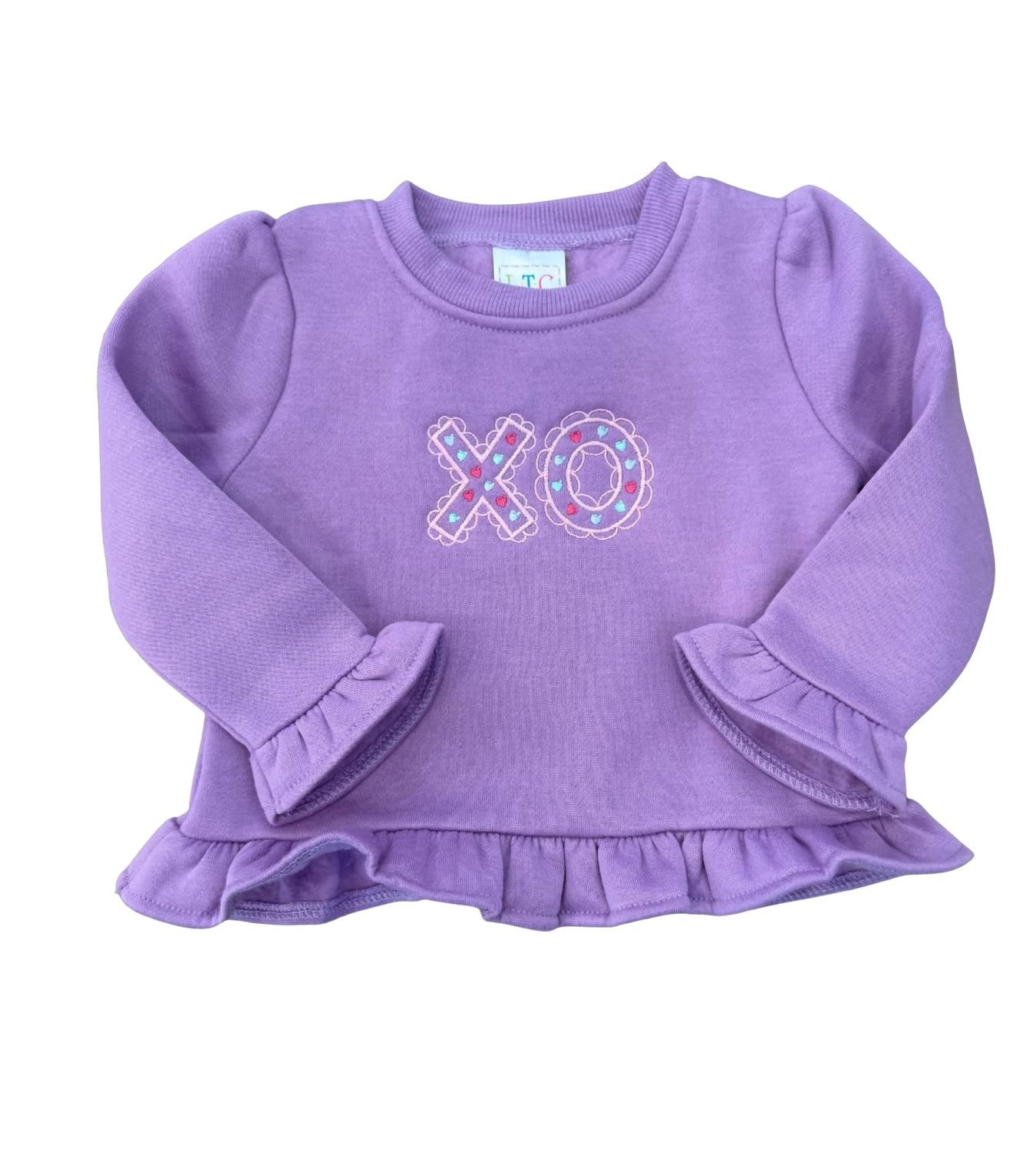 Love That Cotton - Girl's Ruffle Bottom Sweatshirt